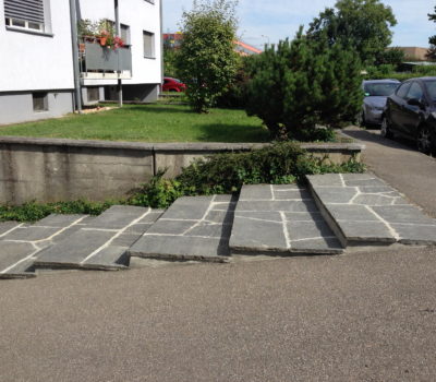 Renovation: Exterior Granite floor tiles