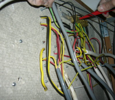 Reconstruction: electrical installation fuse box incl. control panel