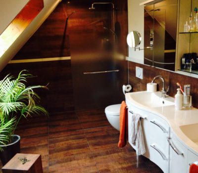 Conversion: EFH completely as a CG – sanitary, heating, parquet, panels, electric, plasterer, gardener, painter, pool